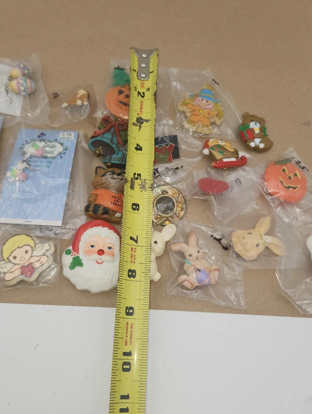 Huge lot Vintage Valentine's Holiday Pins earrings jewelery Halloween Christmas